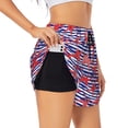 thumbnail image 2 of Bixox Women's Sea Stars pattern 2 in 1 Running Shorts - Lightweight Athletic Workout Gym Yoga Shorts Liner with Pockets - Medium, 2 of 7