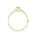 thumbnail image 2 of ANGARA Natural Diamond Halo Engagement Ring in 14K Yellow Gold for Women (Size-5x3mm| Color-I-J| Clarity-I1-I2) | April Birthstone, Anniversary, Jewelry Gift for Women | Natural Diamond Ring, 2 of 8