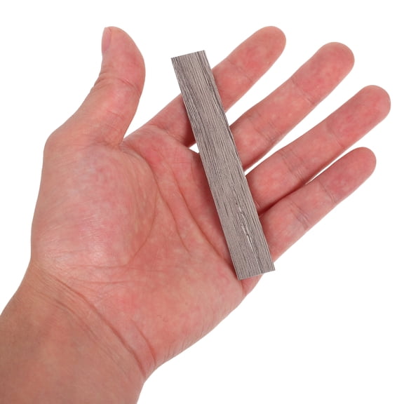 OUNONA 40Pcs Grey Wooden Dollhouse Flooring Panels for Realistic Miniature Decoration and Craft Projects