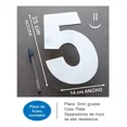 thumbnail image 3 of Números Letras 25 Cm Placa Uso Rudo Mod Arial Acero Inoxidab, 3 of 5