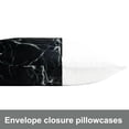 thumbnail image 5 of Super Soft Satin Pillowcase Set of 2, Hair-friendly Satin Pillow Case with Envelope Closure, King Size, 20 x 36 inches, Black Marbling, 5 of 7