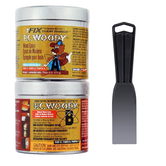 Kit de pasta epóxica para reparación de madera PC Products PC-Woody 175 ml