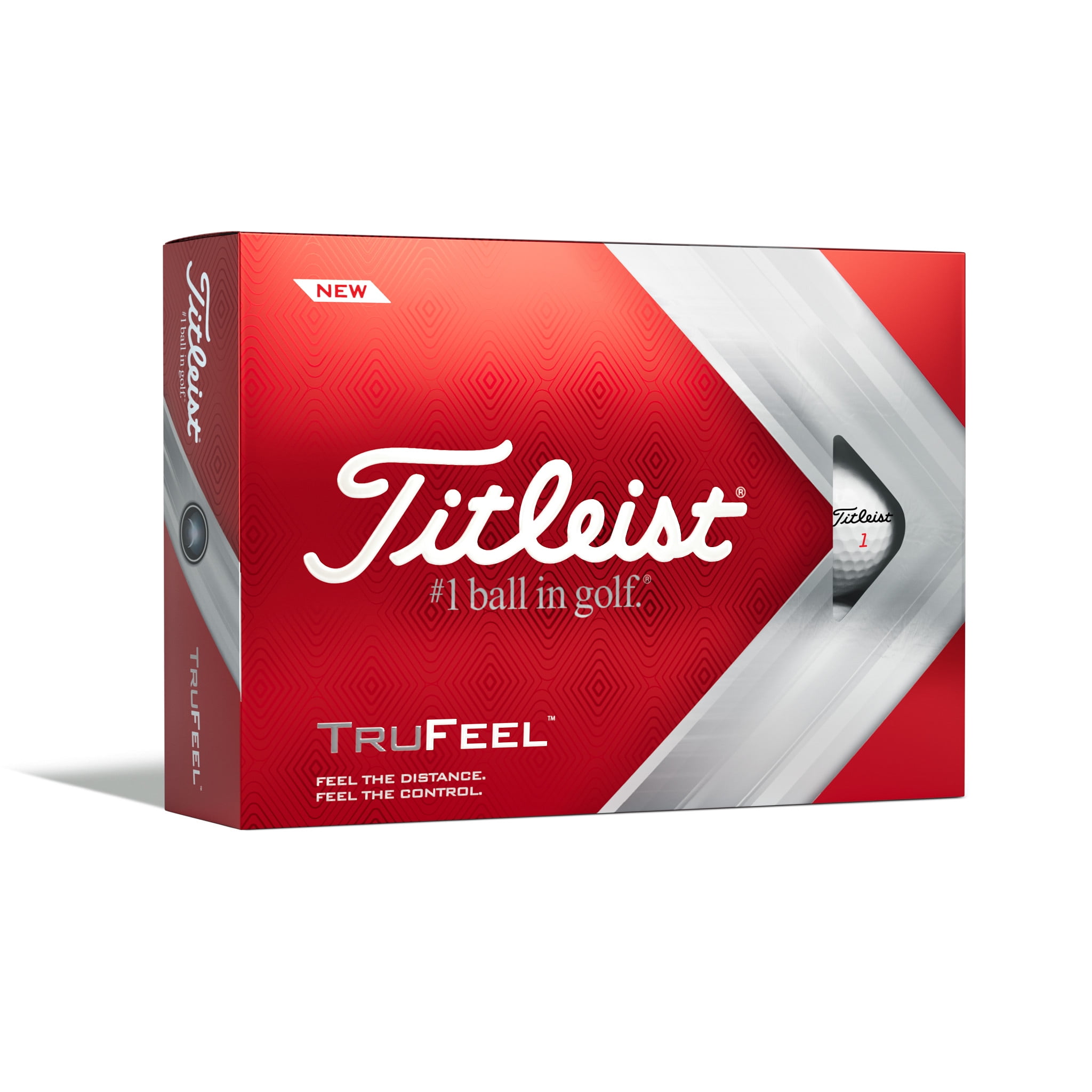 Titleist 2022 TruFeel Golf Balls, 12 Pack, White