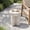 Antique White, variant on MOALCOFER 15''Round Outdoor Side Table, Patio Concrete End Table W Corss Base