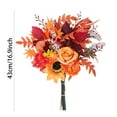 thumbnail image 2 of «Girasol otoñal con rosas y hojas de arce para decoraciones festivas», 2 of 4
