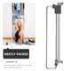 thumbnail image 2 of piezas de barra retráctil para ropa de armario, percha para armario doméstico, barra de acero inoxidable para ropa, 2 of 6