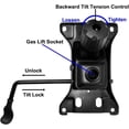 thumbnail image 2 of AAGUT Office Chair Tilt Mechanism Replacement Mounting Holes Control Max Loading 500lbs Black, 2 of 8