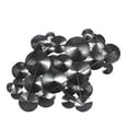 thumbnail image 6 of DecMode Black Metal Plate Wall Decor with Uneven Edges, 6 of 7