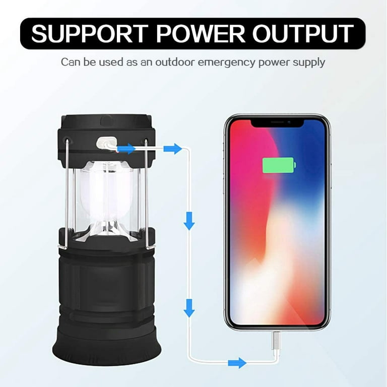 Portable Survival Lanterns LED Camping Lantern Rechargeable Outdoor Light  Stepless Dimming Home Emergency Light for Indoor and Outdoor