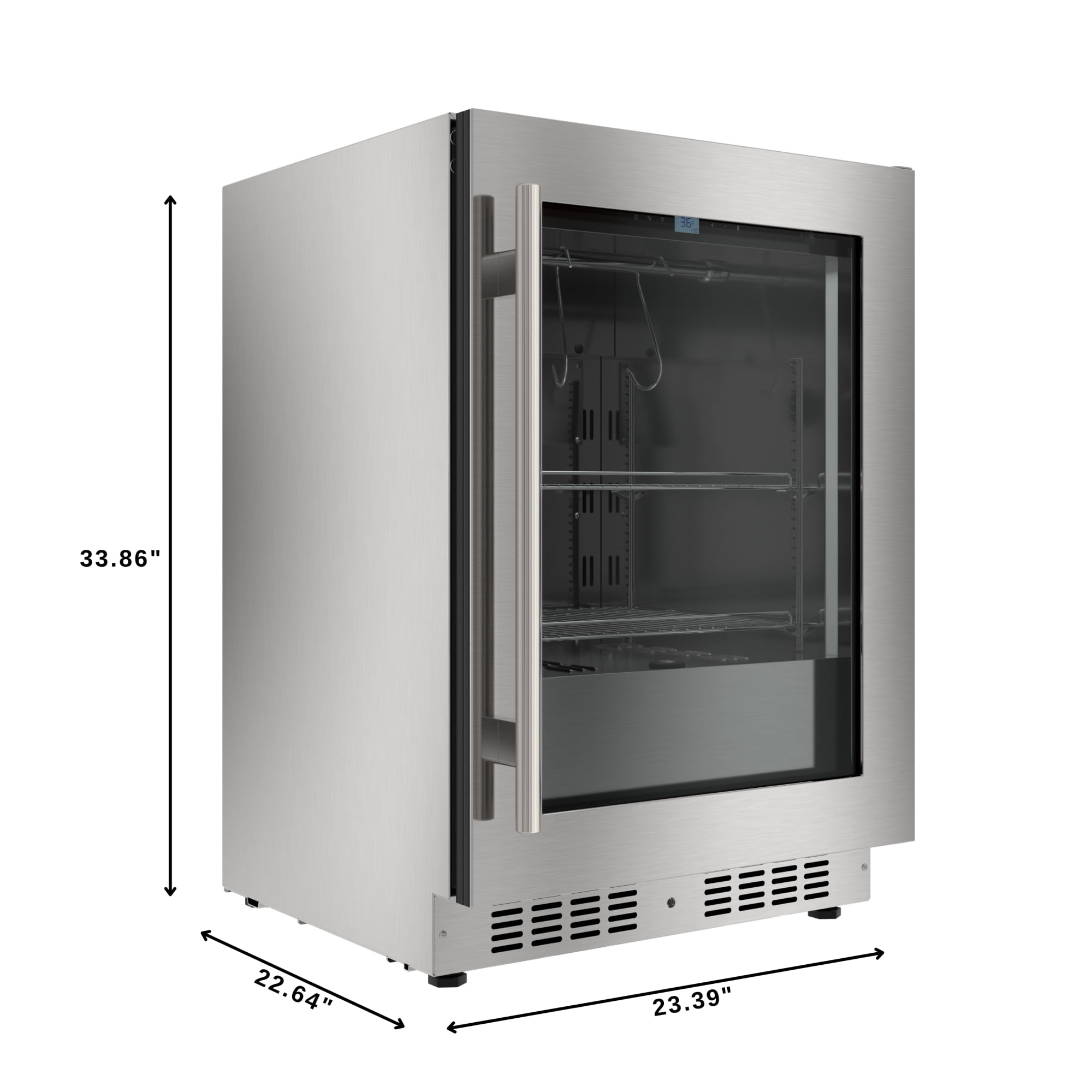 Reserve 24 in. Commercial and Residential Undercounter Dry Aging Refrigerator in Stainless Steel (KM-DAR-34SS)