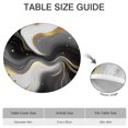 thumbnail image 6 of Black and Gold Marble Glitter Splashes Pattern Round Fitted Tablecloth with Elastic Edge,Dining Table Cover Waterproof,Outdoor Round Tablecloth for Camping,Dining,Indoor and Outdoor, 6 of 7