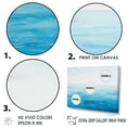 thumbnail image 3 of Designart "Scenic Blue Ocean In Motion I" Ocean Floater Framed Wall Decor, 3 of 5