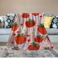 thumbnail image 2 of COMIO Strawberry &amp; Daisy Blanket Cartoon Throw Blanket for Couch, Lightweight Plush  Blanket Super Cozy Soft Flannel Blanket Decorative Fuzzy Throws(Strawberry &amp; Daisy), 2 of 6