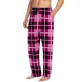 thumbnail image 4 of CYiJun Mens Pajama Pants Flannel Cotton Plaid Sleep & Lounge Pants, PJ Bottoms with Pockets, 4 of 6