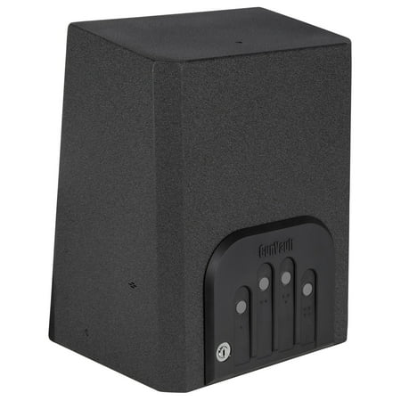 Gunvault GV205019 MiniVault 2050 Gun Safe Mechanical Illuminated Keypad/Key 16 Gauge Steel Black 8.125" x 10.125" x 14" (Exterior)