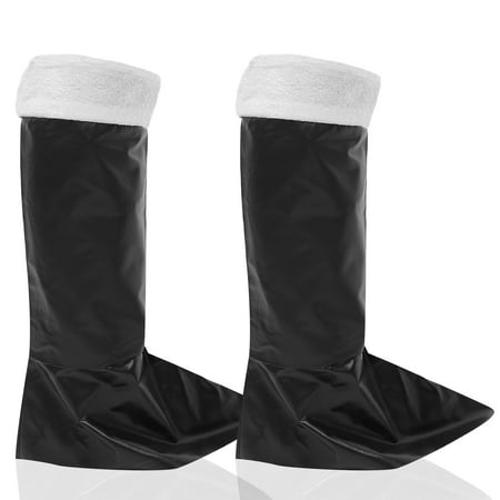 

1 Pair Xmas Costume Accessories Santa Claus Sock Shoes Santa Boots Cover Cosplay Supplies
