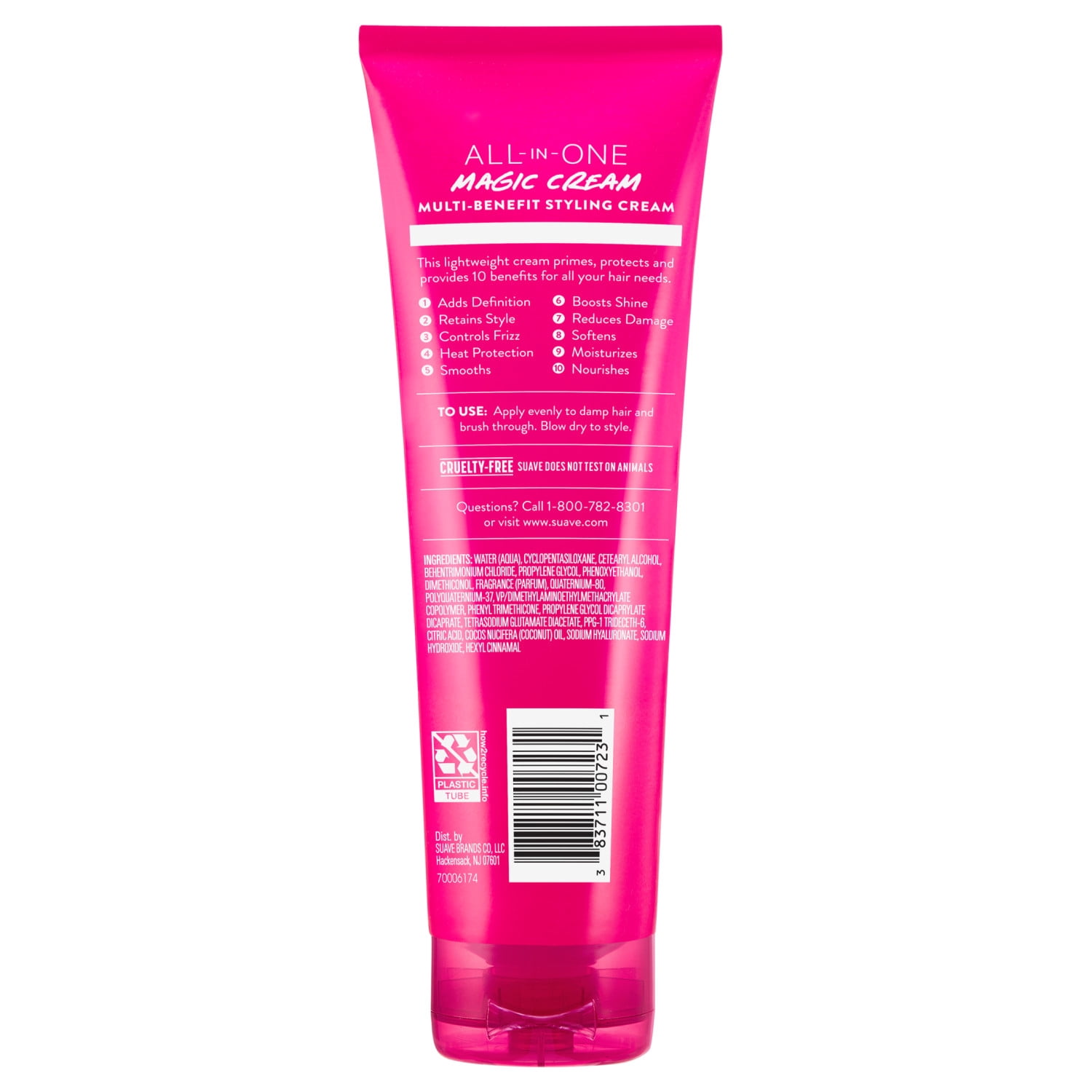 Suave All In One Magic Styling Cream, Smooths, Hydrates, Controls Frizz, 9 OZ
