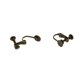 thumbnail image 3 of 10 piezas de clips de pendientes de tornillo ajustables almohadilla de alambre de oreja para hallazgos de joyería Bronce Baoblaze Clips ajustables del pendiente del tornillo, 3 of 8