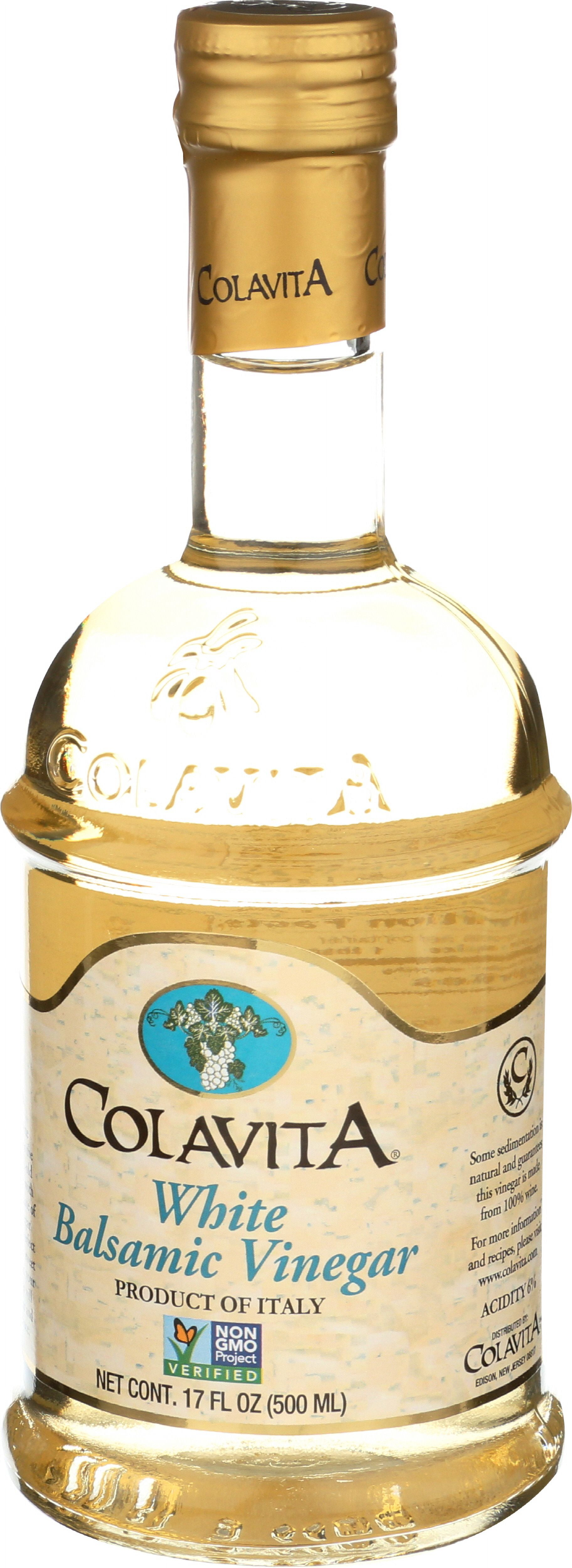 Pack of 6, Colavita White Balsamic Vinegar, 16.9 oz