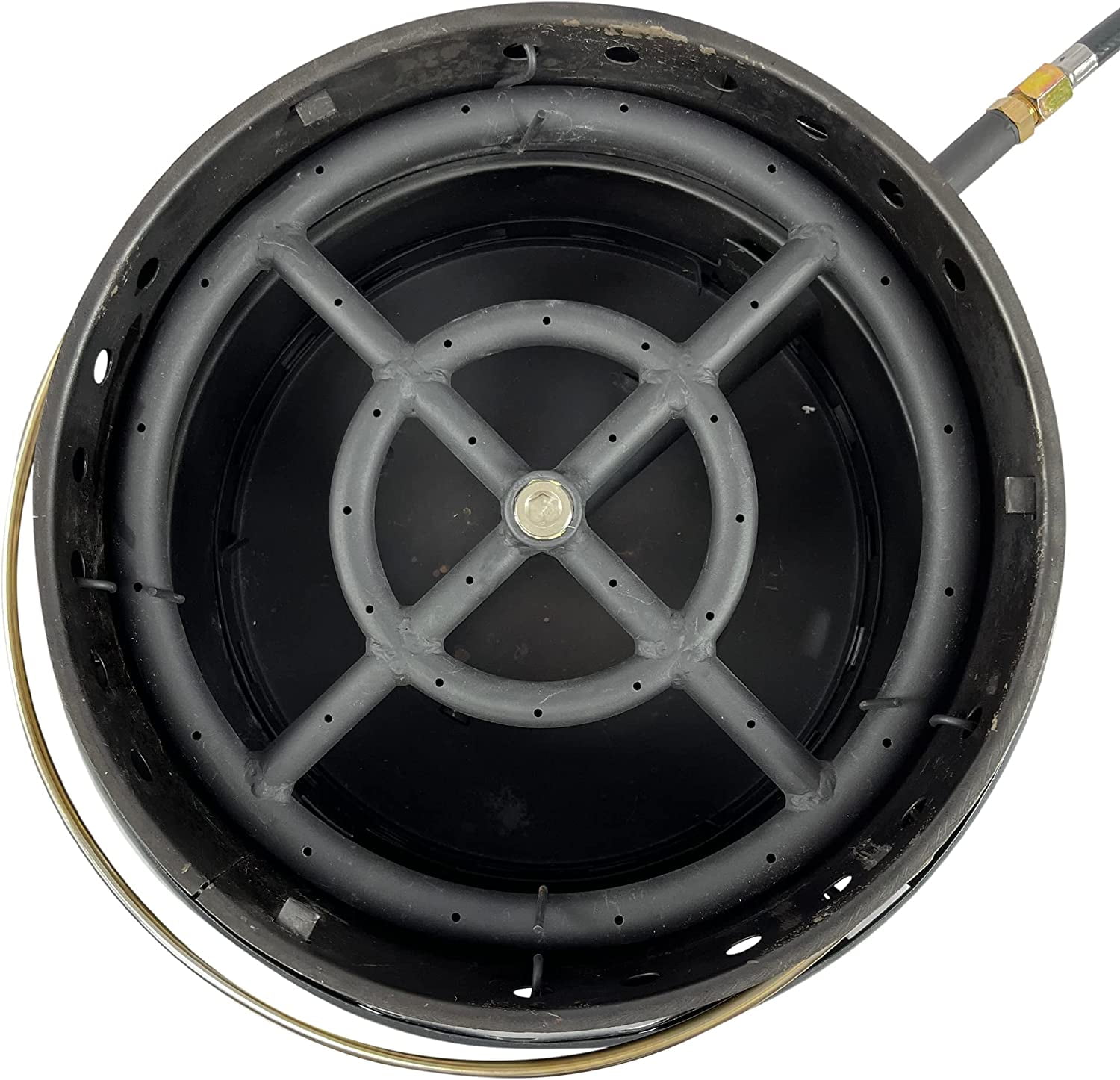 Volcano Propane Fire Pit Burner Ring – Portable Outdoor Fire Pit Accessory for Volcano Collapsible Grill, Includes Hose, Regulator & J-Tube, Steel Burner Ring, Quick Assembly (Grill Sold Separately)