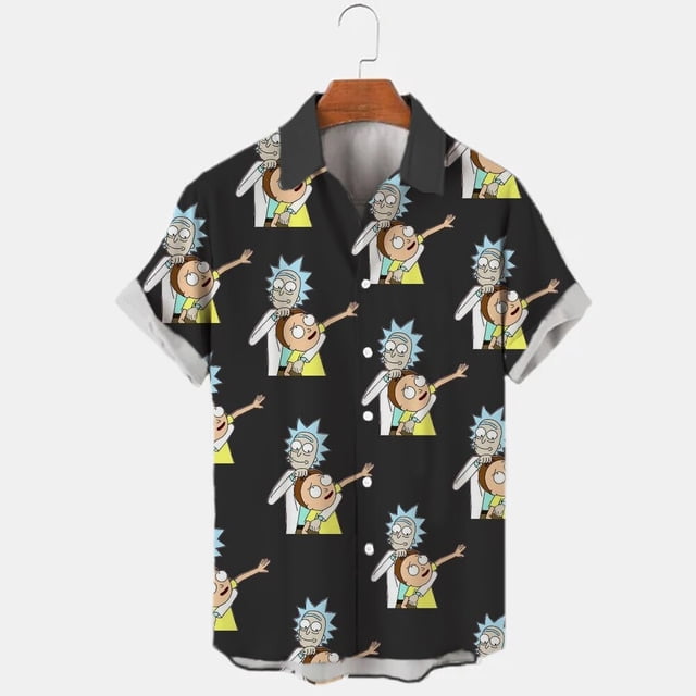 New Anime Mickey Mouse Donald Duck Men's T-Shirt 3D Printing Summer Disney Casual Simple High Quality Shirt Hawaiian T-Shirt Top4XL Gao Jinjia LED