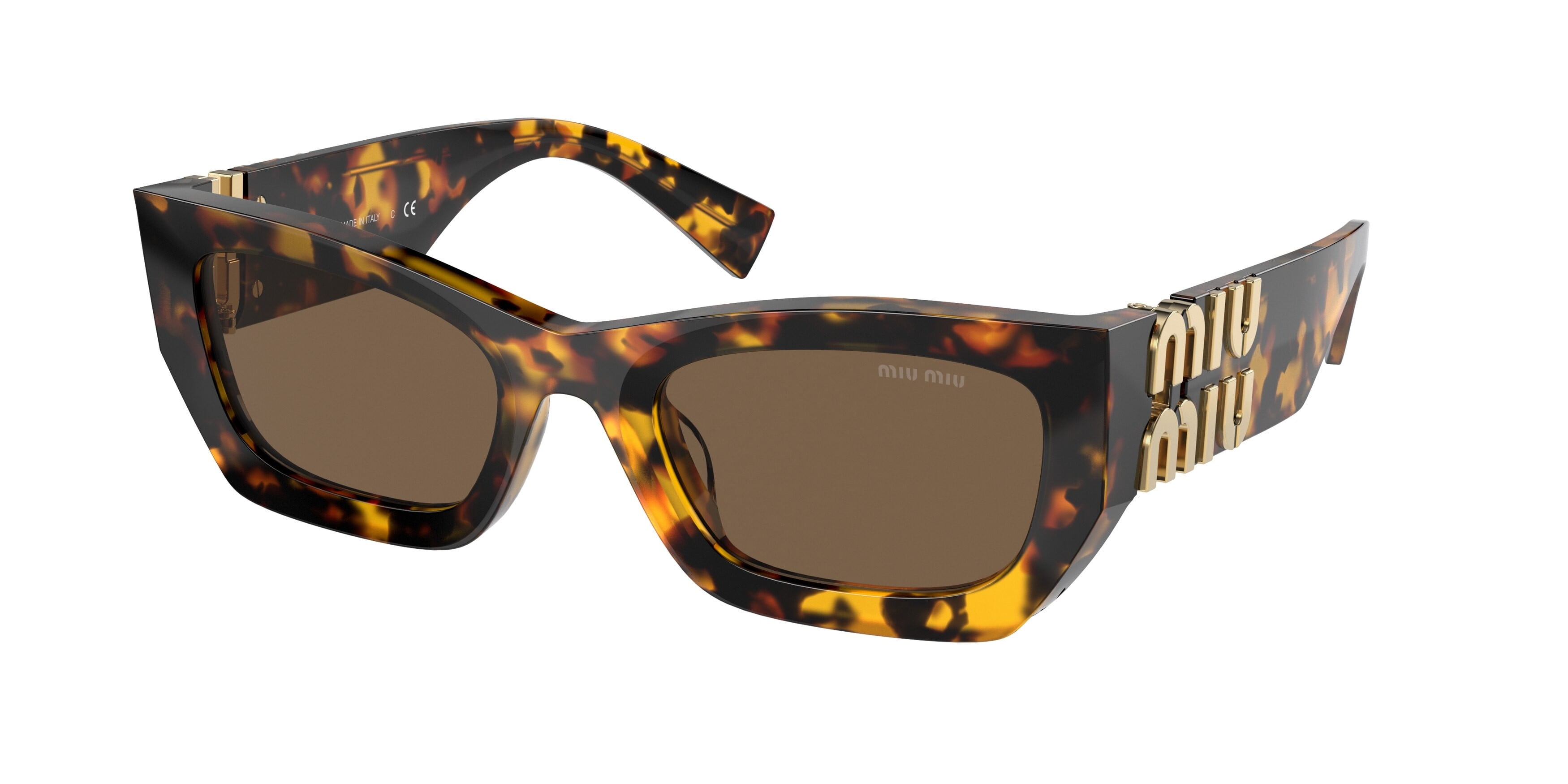 BRAUN - miu151E&#39;s shop Miu Miu MU 11WS XL (54 - 21) with Brown lenses and Tortoise