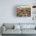 thumbnail image 3 of Bigelow Illustrations 'Farmers Market Day' Canvas Art, 3 of 3