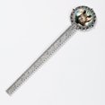 thumbnail image 2 of Rhinoceros Vintage Silver Lace-Edged Bookmark: a Gift for Readers and Book Lovers - Book Accessories, Bookmarks, Book Markers, 2 of 5