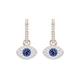 thumbnail image 3 of Pendientes Swarovski Symbolica Evil Eye Hoop en oro rosa para mujer, 3 of 5