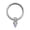 Silver Op17, variant on Titanium Micro Cubic Zirconia Hinged Nose Hoop Ring Body Jewelry Unisex