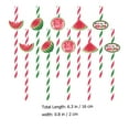 thumbnail image 2 of MLINS Assorted Color Paper Straws for Home Made of Premium Material Perfect for Daily Drinks and Parties 40pcs, 2 of 8