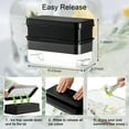 thumbnail image 2 of 2 Pack, Silicone Ice Cube Trays Molds,8- Large Ice Cube Tray with Lid for Whiskey Cocktail - 2" Square Silicone Mold, Dishwasher & Oven Safe Ice Trays - Black, 2 of 7
