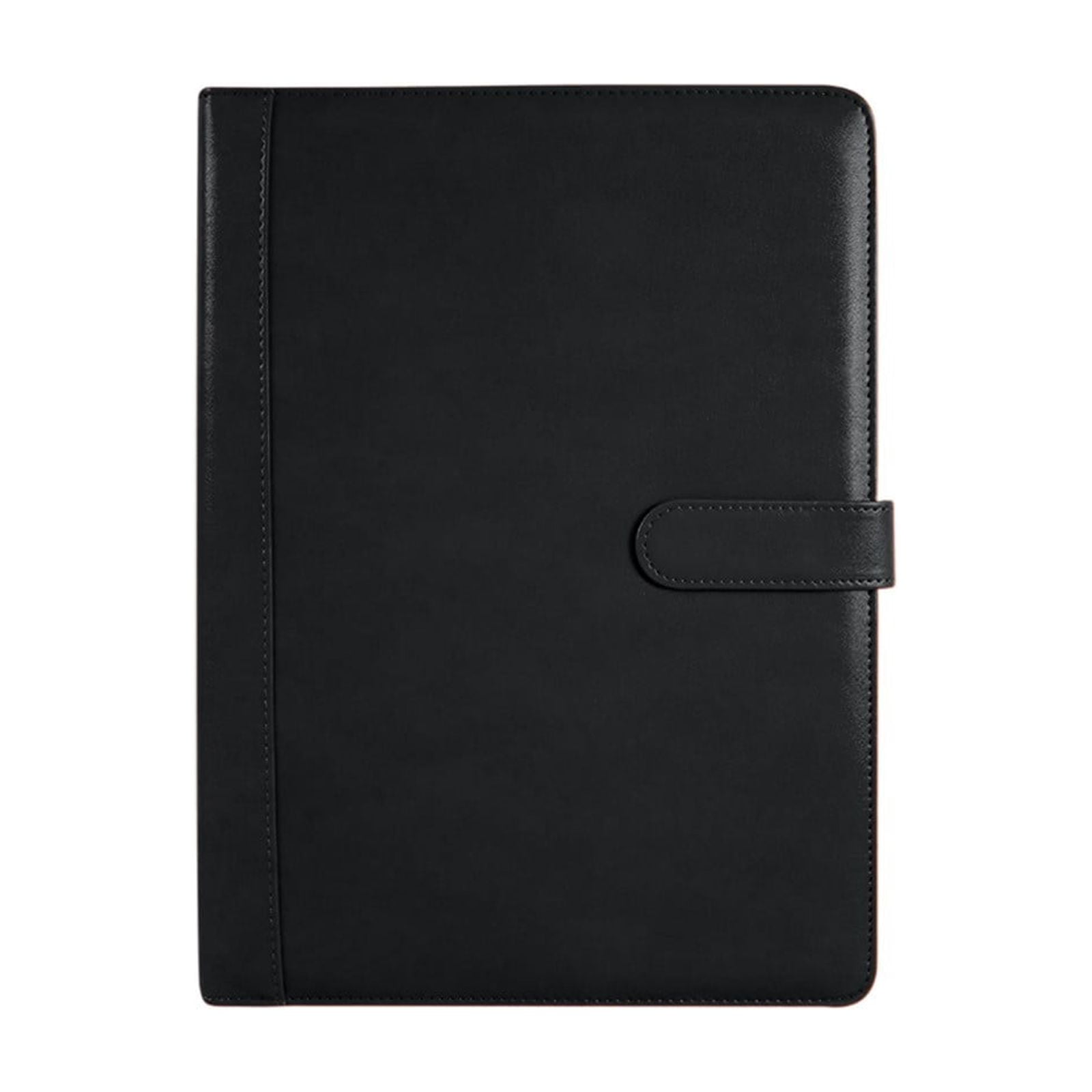 A4 Leather Portfolio Folder Multi Pocket Business Padfolio with Notepad and Pen Holder Professional Document Organizer for Office Meetings Presentations and Writing