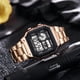 thumbnail image 1 of Reloj electrónico para hombre con correa de acero cuadrada Reloj electrónico de negocios para hombre, 1 of 6