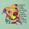 thumbnail image 2 of Colorful Pitbul | People Will Know How Large Your Soul | Dean Russo Art Animal Lover Womens Slim Fit Junior Tee, Mint, Medium, 2 of 6