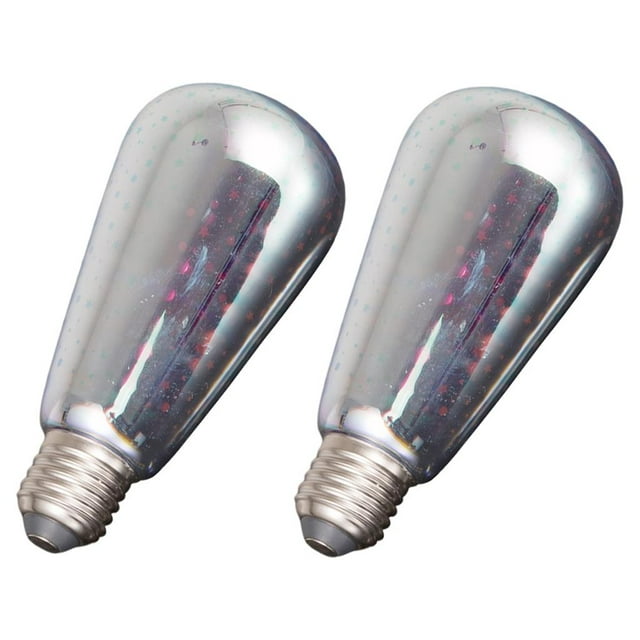 2 paquetes de bombilla LED Yuyangstore bombilla de fuegos artificiales 3D colorida