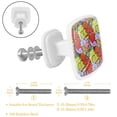 thumbnail image 2 of 4 Pieces Set Drawer Pulls Handle Square Wardrobe Cabinet Knobs with Stainless Steel Screws Furniture Kitchen Decor, 2 of 5