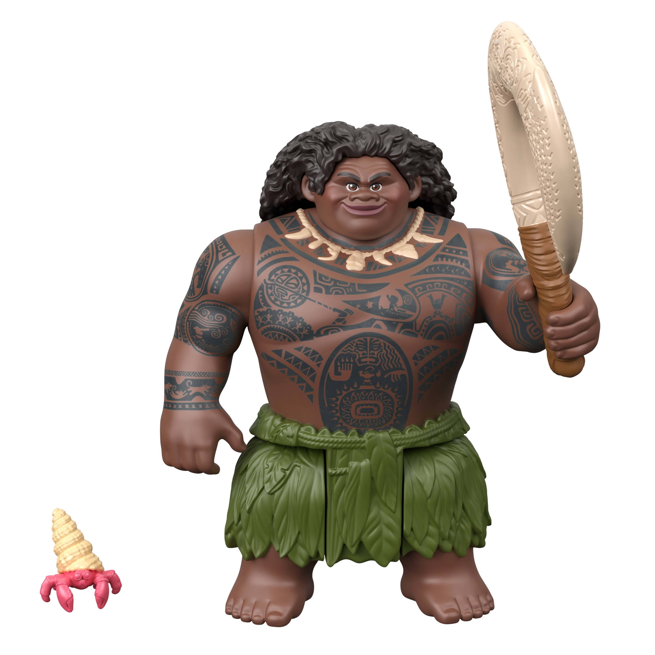 Disney Moana Character Set with 3 Small Dolls, 2 Animal Friends & 2 Accessories, Inspired by Movie