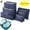 Navy Blue, variant on PULLIMORE Travel Storage Bags Waterproof Mesh Packing Cube Luggage Organizer Pouch (Rose Red)