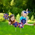 thumbnail image 4 of 10 Pack American Flag Pin Wheels, Red White and Blue 4th of July Decorations American Flag Pinwheel, Garden Wind Spinners Patriotic Yard Outdoor Decor, Memorial Day Independence Party Supplies, 4 of 5