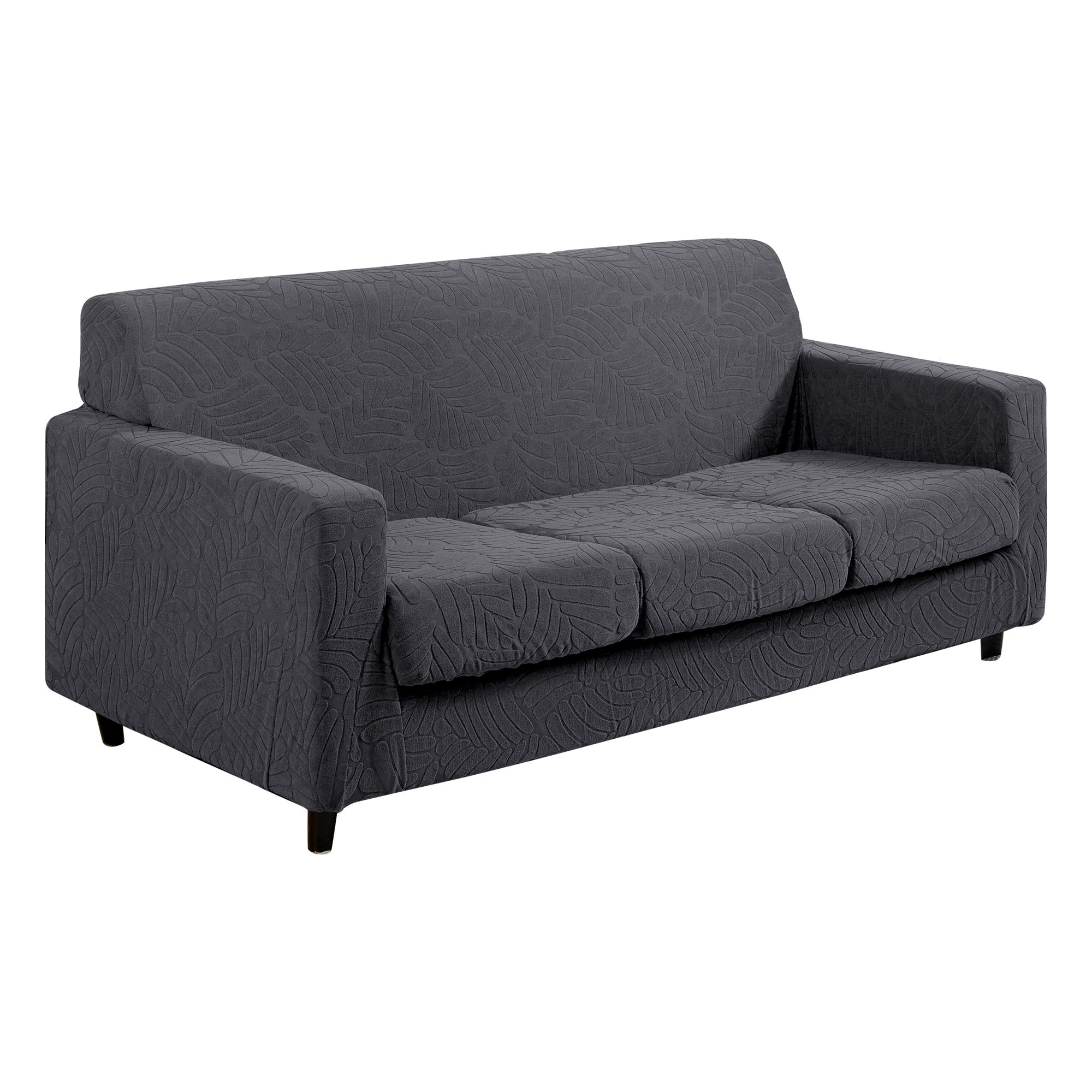 4 Piece High Stretch Sofa Slipcover Furniture Protector Form Fit Luxury Thick Sofa Cover for 3 Cushion Couch, Machine Washable