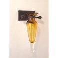 thumbnail image 1 of Danya B MC016-A Hanging Amphora Vase on Metal Sconce with Finials-Amber, 1 of 1