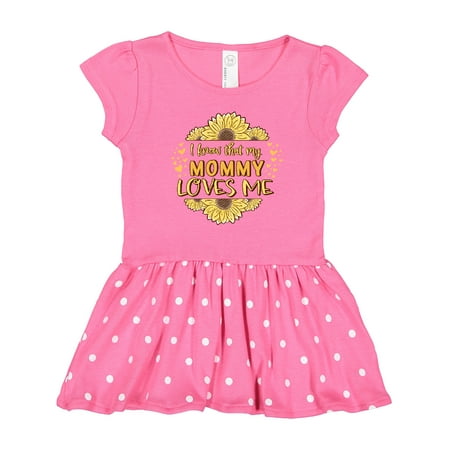 

Inktastic I Know That My Mommy Loves Me Gift Toddler Girl Dress