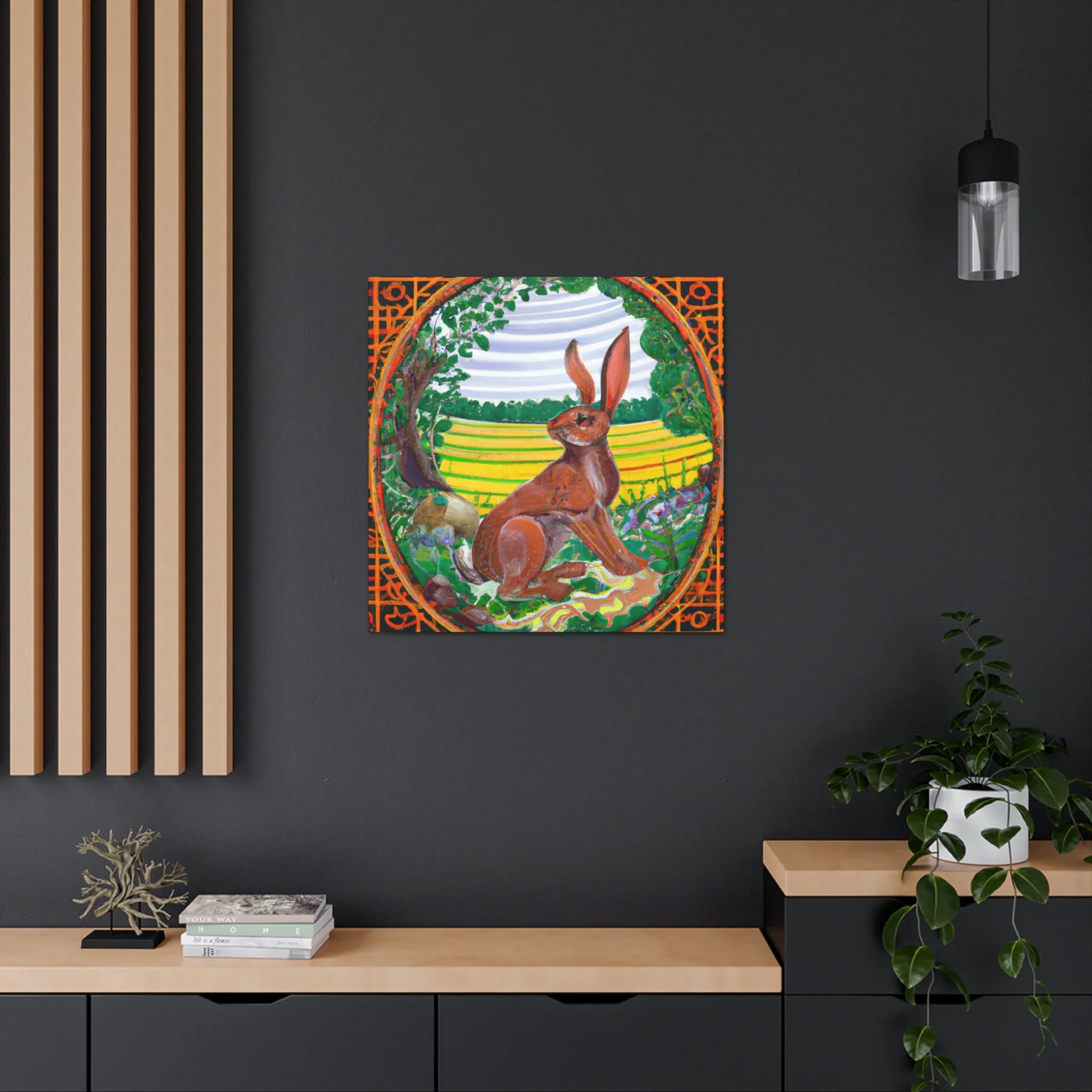 絵画 額付きRabbit hunter SONORA DESIGNナカジマミノル 絵画 額付きRabbit hunter SONORA DESIGN(ナカジマ ミノル） 絵画 額