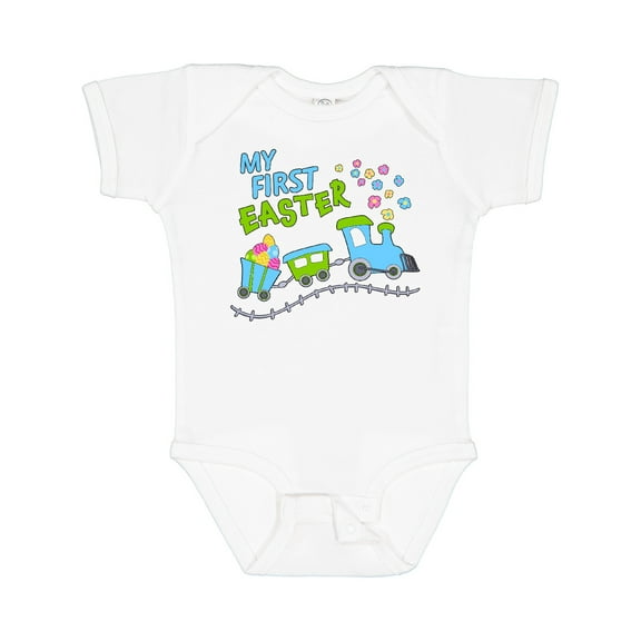 Inktastic My First Easter Train Boys or Girls Baby Bodysuit