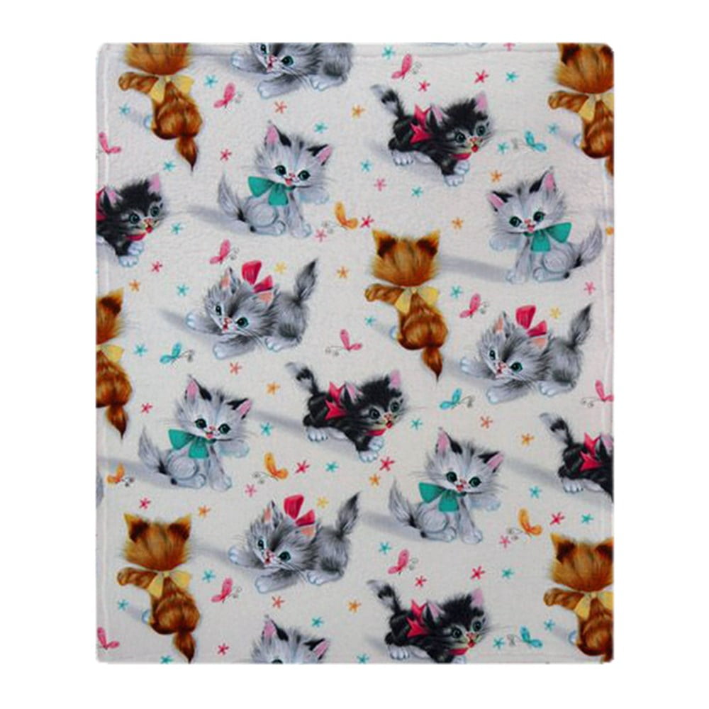 CafePress Cute Playful Kittens Soft Fleece Throw Blanket, 50"x60