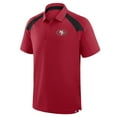 thumbnail image 2 of Men's Fanatics Scarlet San Francisco 49ers Back Around Raglan Polo, 2 of 3