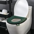 thumbnail image 2 of 1 funda de asiento de inodoro, cojín, cálido, impermeable, para invierno, asiento de inodoro, elevador de inodoro, 2 of 2