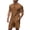 Brown, variant on Men'S Quick Dry Breathable Athletic Tracksuits Short Sleeve T Shirt And Shorts Set For Summer Running Workout And Gym Training,Navy,S