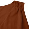 thumbnail image 7 of Htigea Chiffon Tank Dress for Women Summer Sleeveless V Neck Mini Dresses Flowy Casual Loose Fit Beach Swim Cover Ups Brown L, 7 of 7